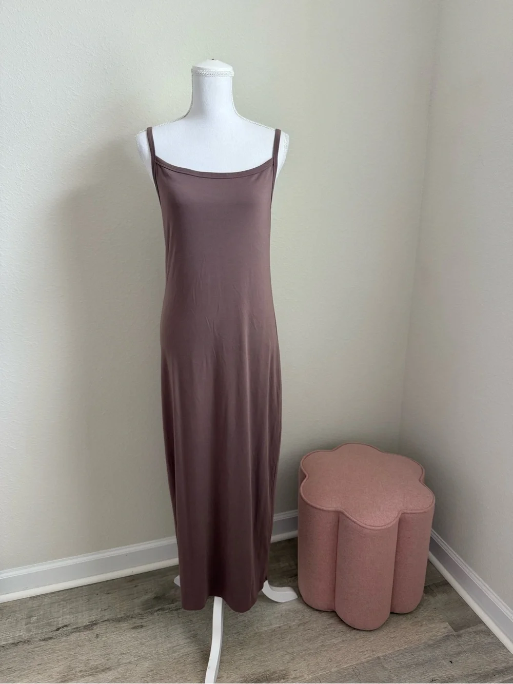 Aritzia Dresses | Aritzia Mauve Brown Maxi Slip Dress | Color: Brown | Size: L | Collectivefound's Closet